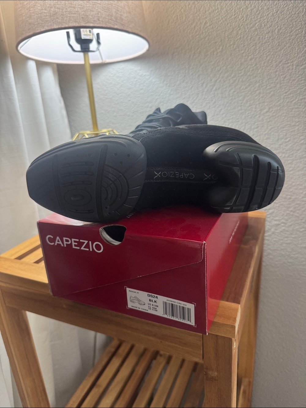 Capezio Black Dance Sneakers -Rock It - Picture 4 of 4